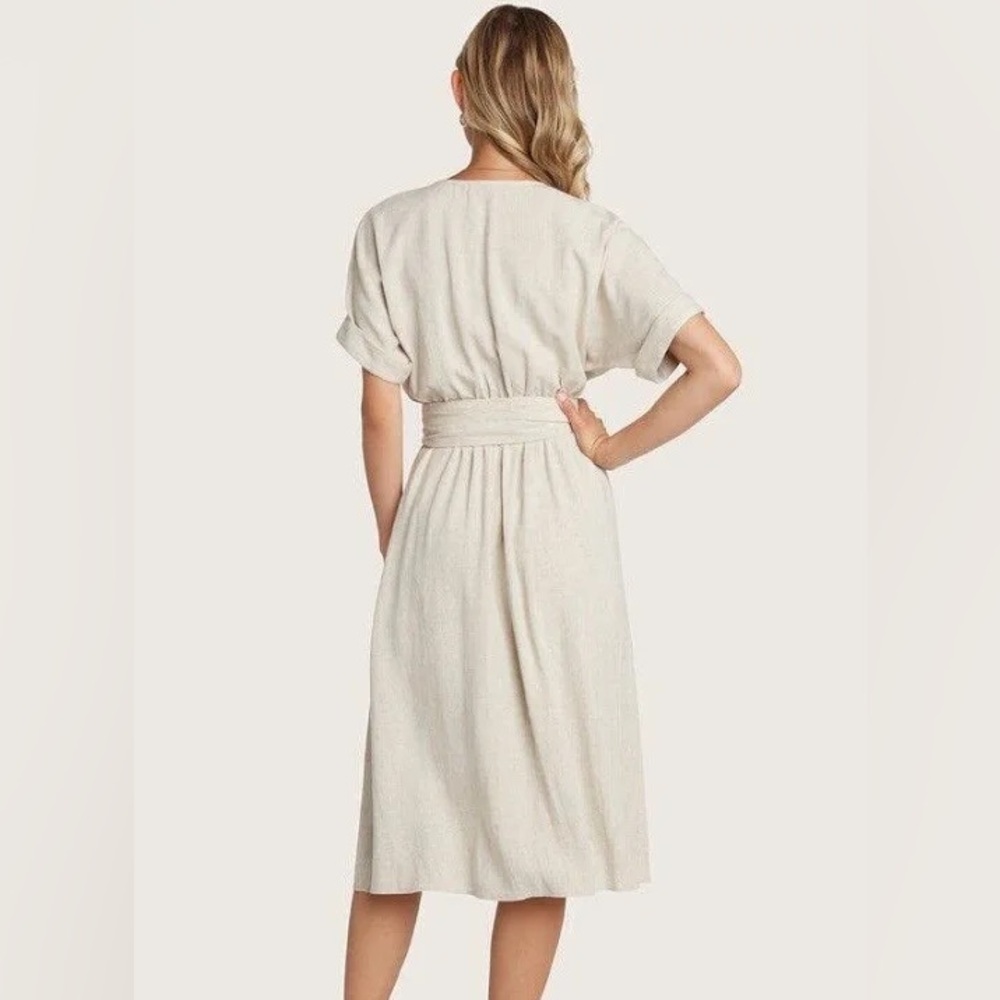 ANTHROPOLOGIE / WILLOW HELEN WRAP AROUND DRESS - Picture 3 of 9
